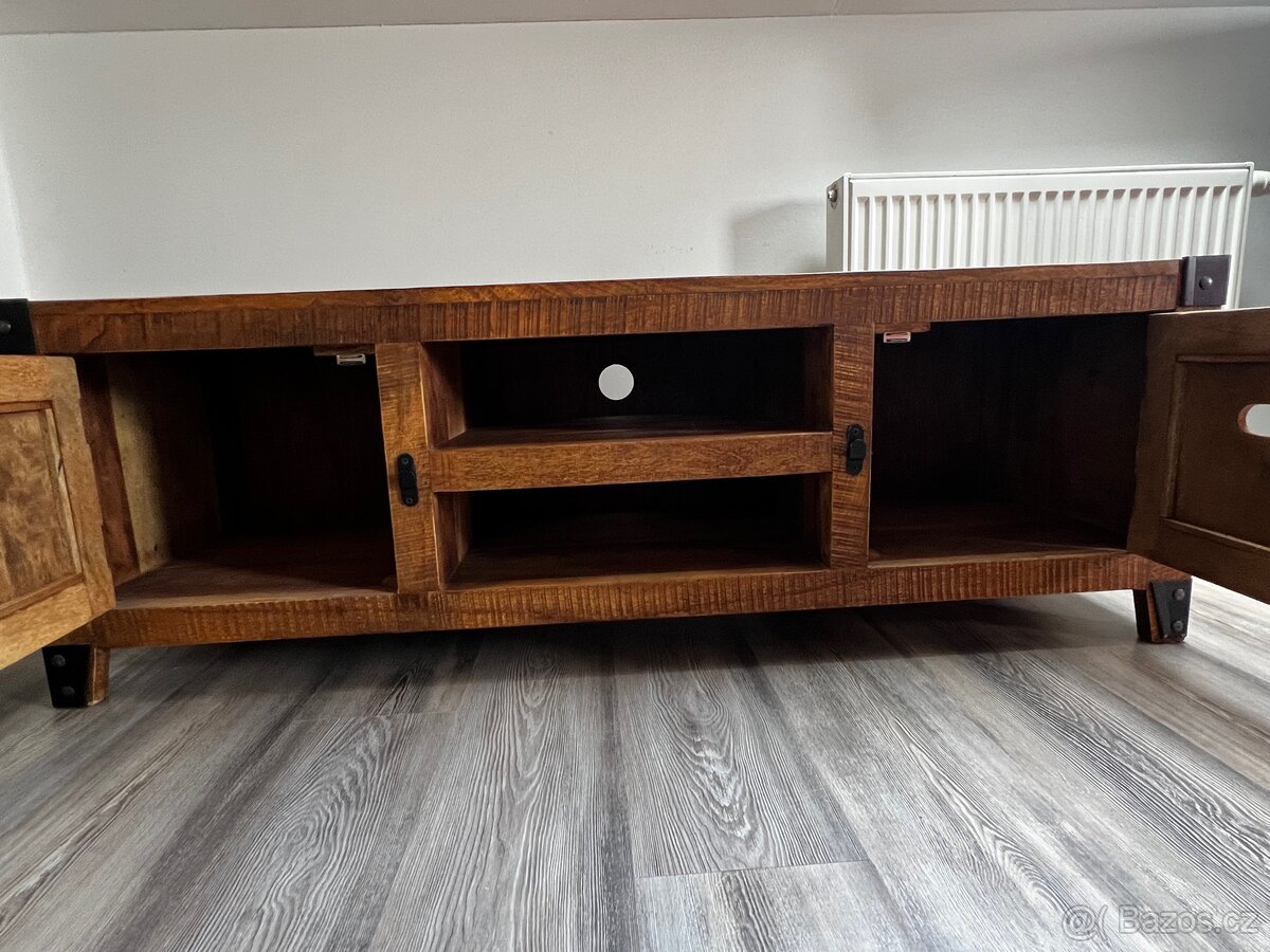 televizní stolek z masivu - 5