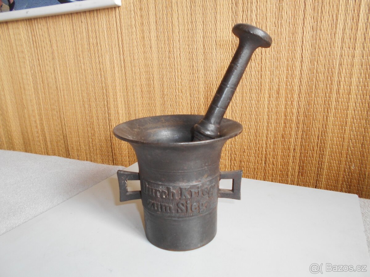 Starý hmoždíř železňák z roku 1916 - 5