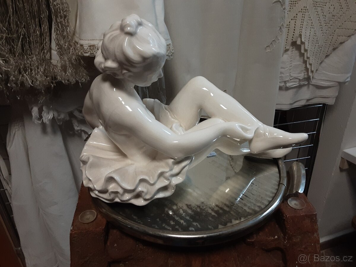 Stará keramická balerína - Jihokerra - 5