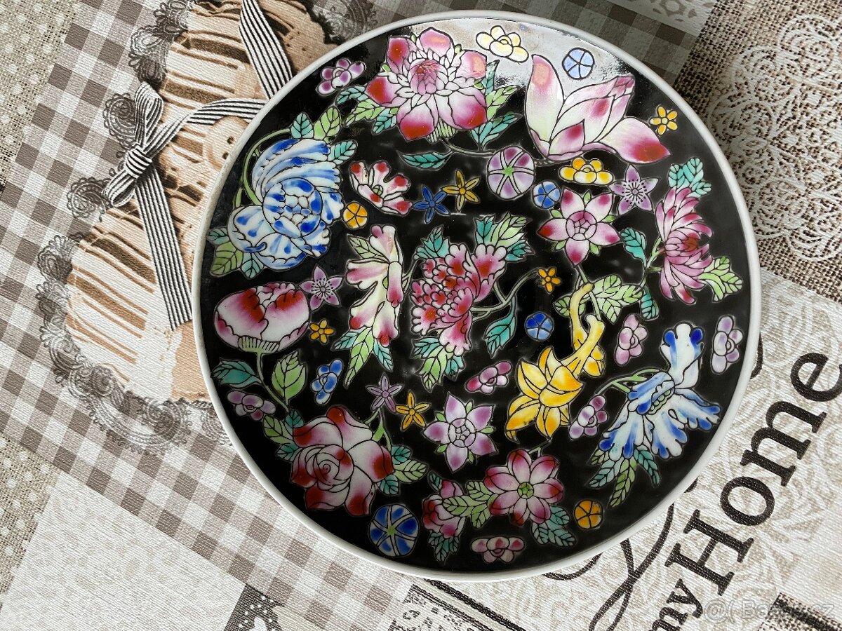 Retro souprava z čínského porcelánu II - motiv květiny - 5