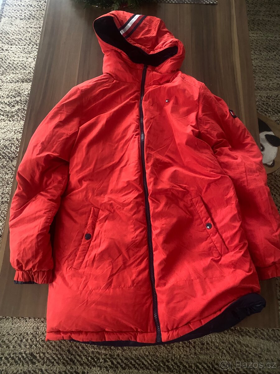 Dívčí /Chlapecká zimní bunda Tommy Hilfiger oboustranná - 5