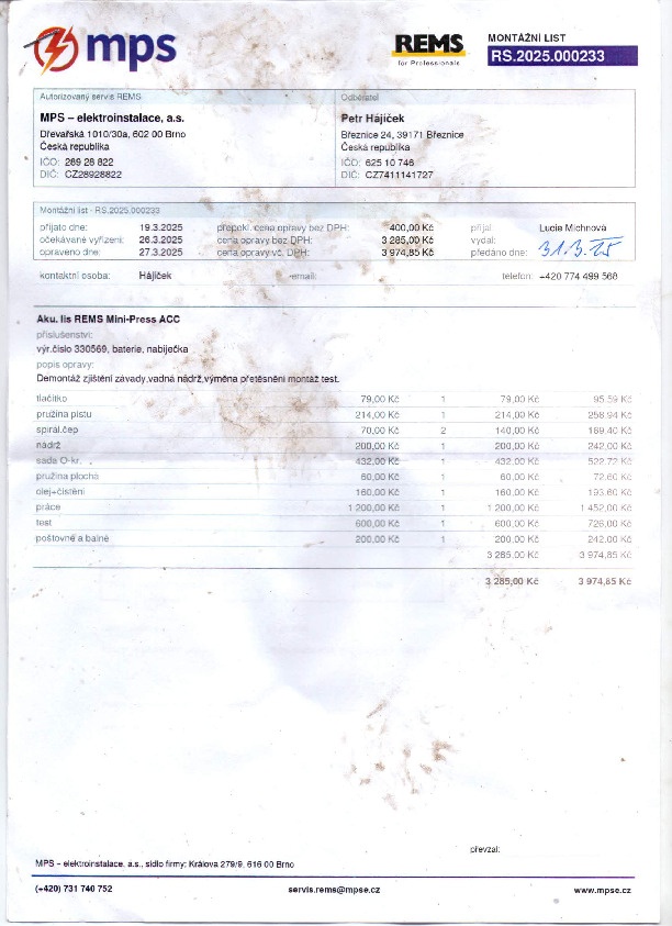 Lis na měď Rems mini aku - 5