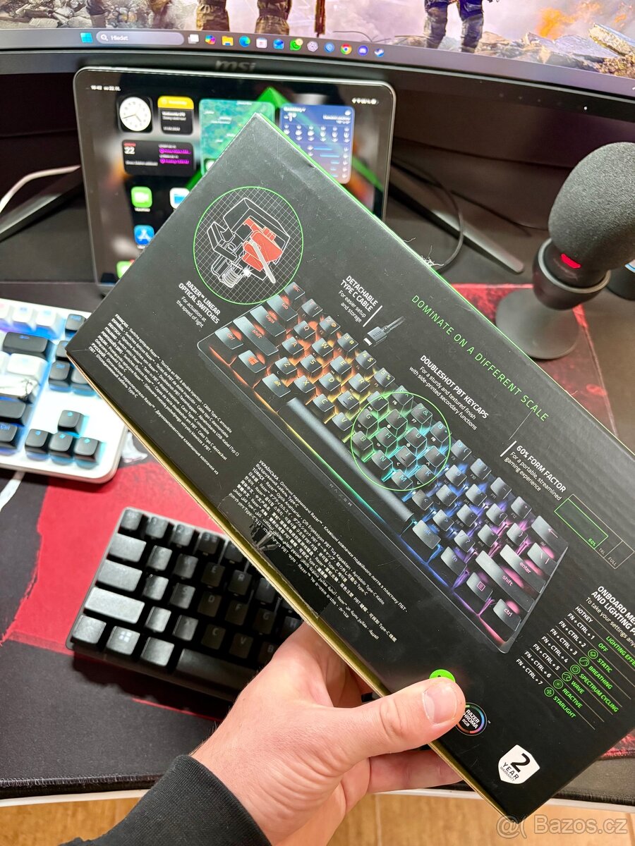 Herní klávesnice - Razer Huntsman Mini, Optical Red (ZÁRUKA) - 5