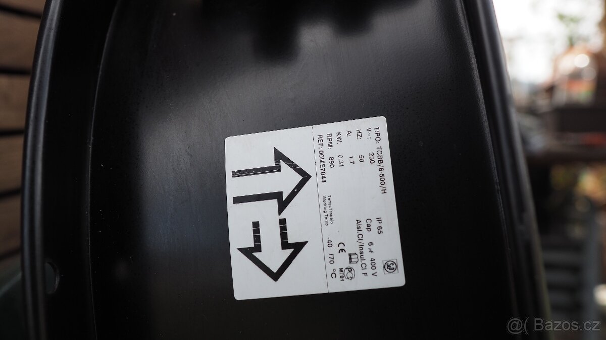 Axiální potrubní ventilátory TCBB/6-500 H - 5