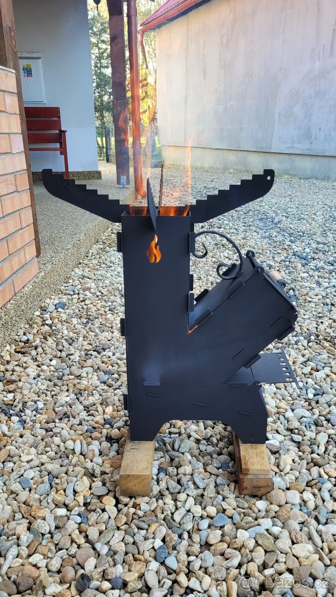 Raketová pec,kamna,záhradný gril. - 5