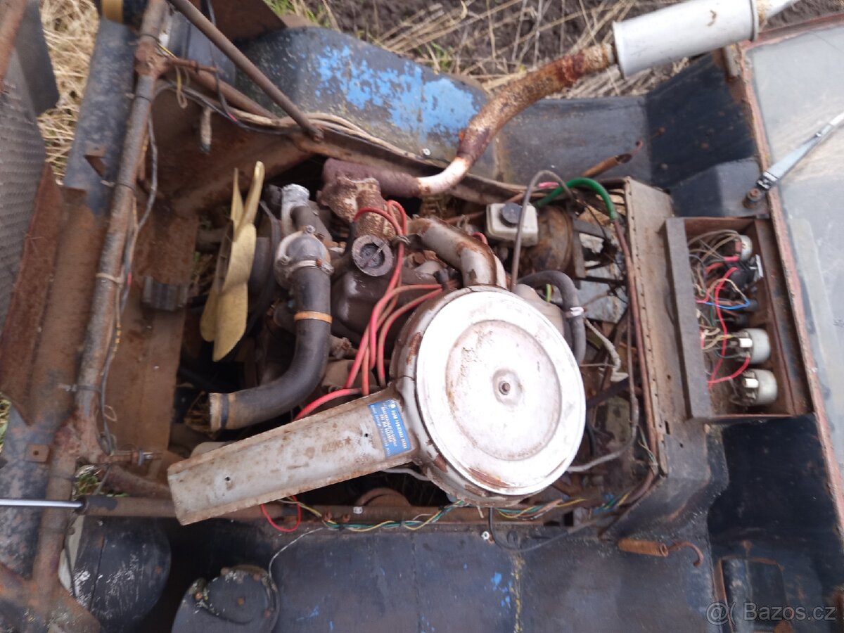 Traktůrek domácí výroby, motor 1,3 benzín - 5