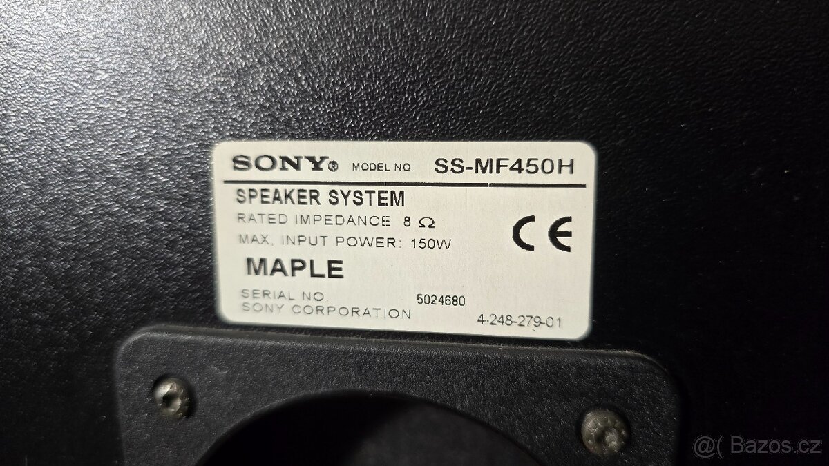 Reprosoustavy SONY - sestava 2x sloupové, 2x satelit, center - 5