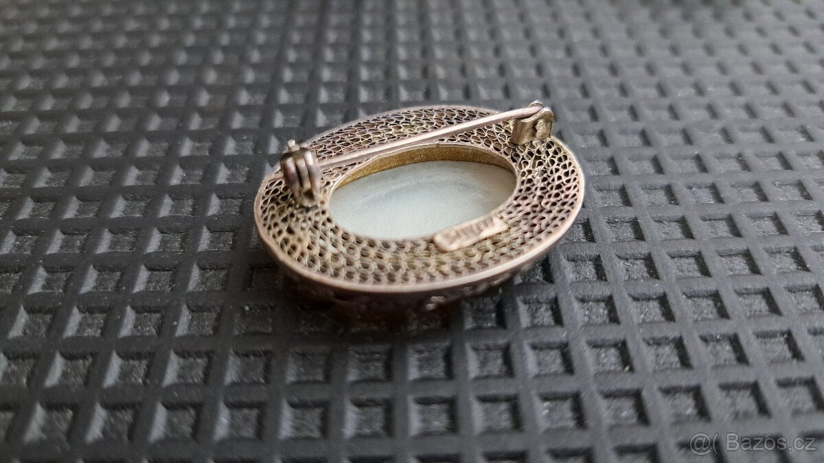 Starožitné stříbrné brože - 5