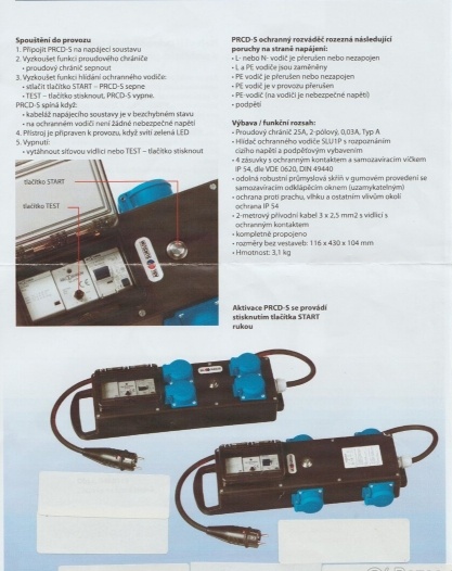 Celogumový mobilní rozvaděč 4x230V - 5