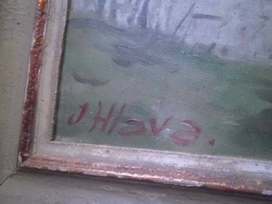 Starý Obraz - Olej - RYBÁŘ - Jan Hlava - 5