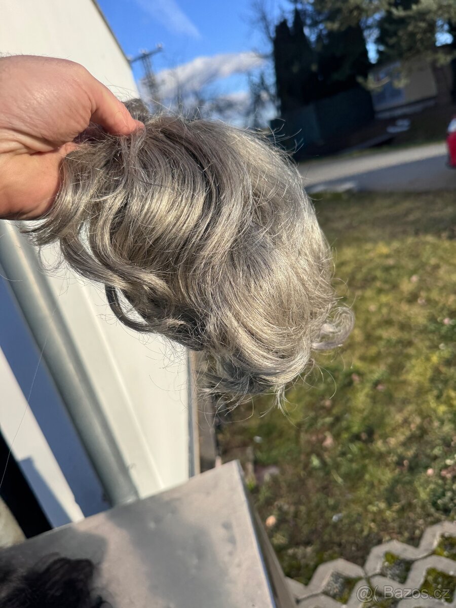 Pánské toupee – 100 % přírodní vlas - 5