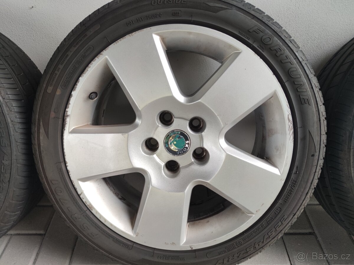 alu disky včetně letních pneumatik - 5