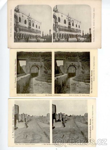 Historické stereoskopní fotografie z r. 1895 - 5
