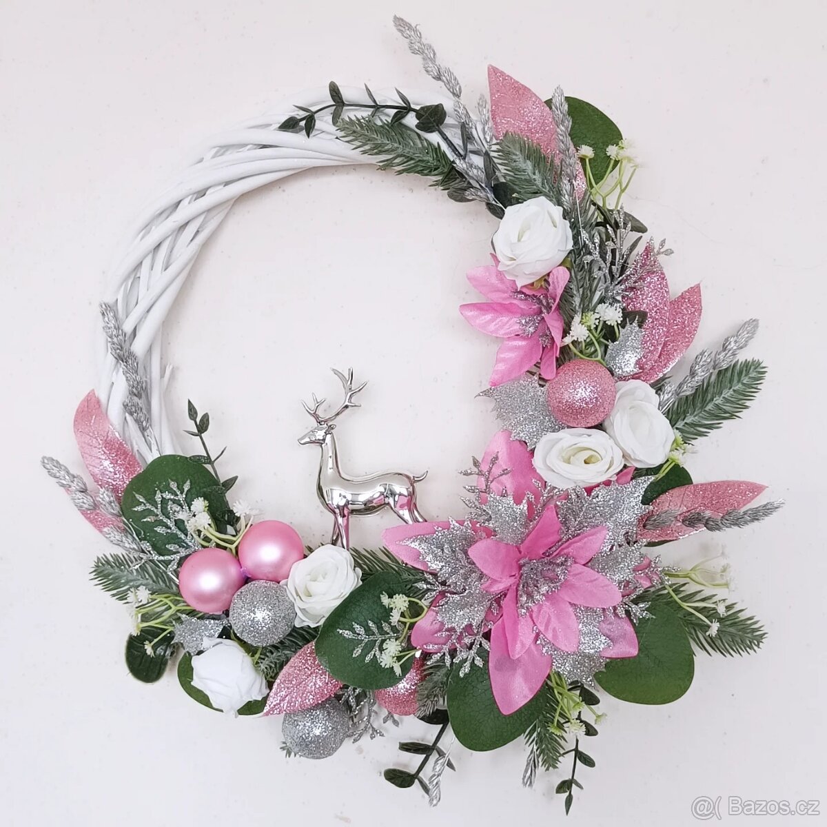 Vánoční zimní věnec - 5