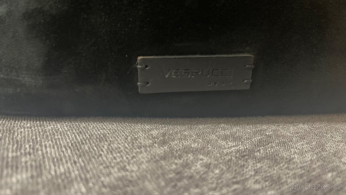 Černý kožený batoh Vespucci - 5