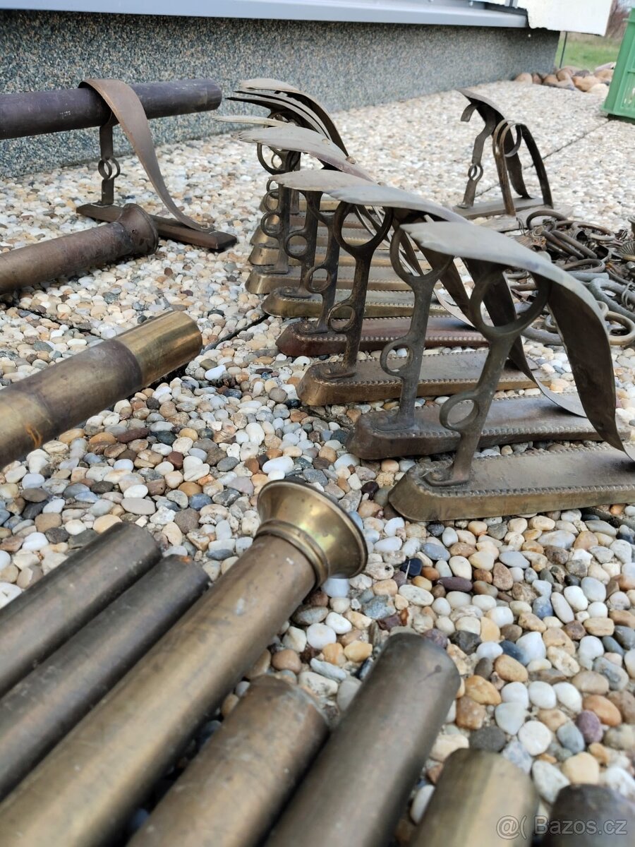 Stare mosazne konzole na zaclony - 5