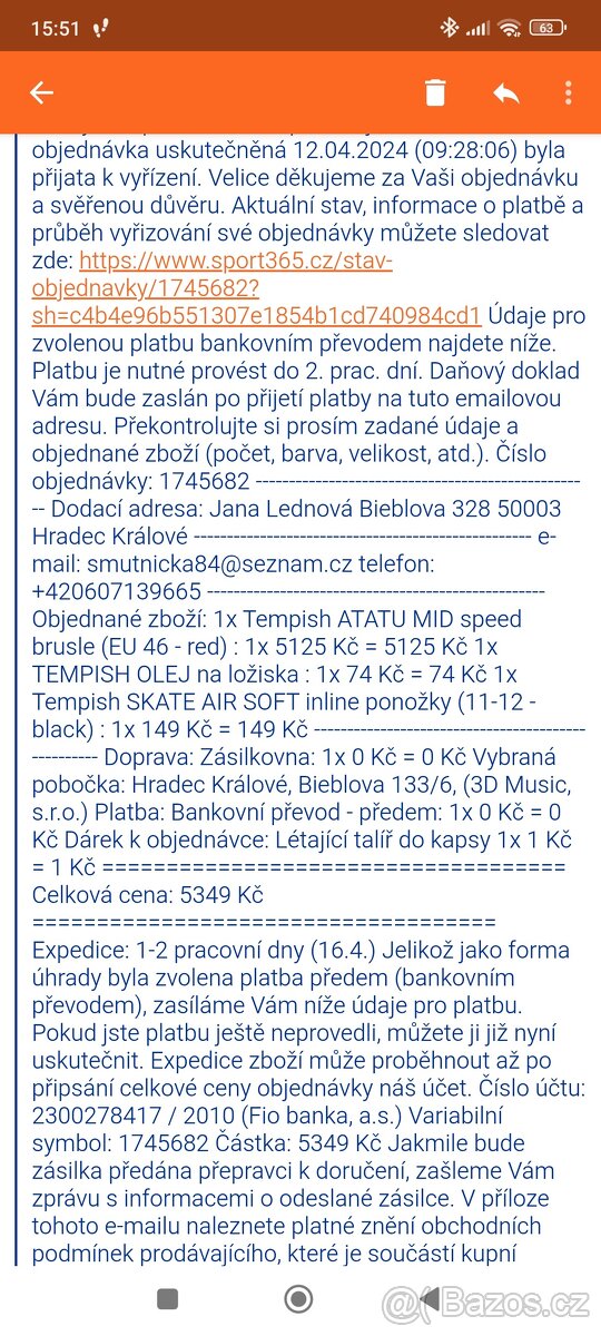 Značkové kolečkové brusle Tempish 46 - 5