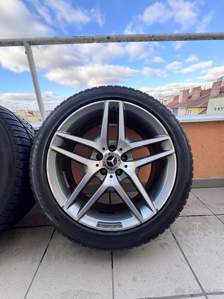 Originál Zimni M+S Alu kola Mercedes benz R19 Pirelli - 5