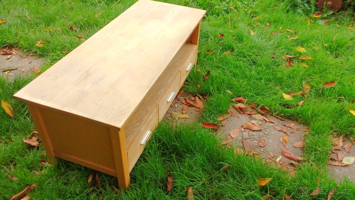 stůl masiv + skříňka masiv - 5