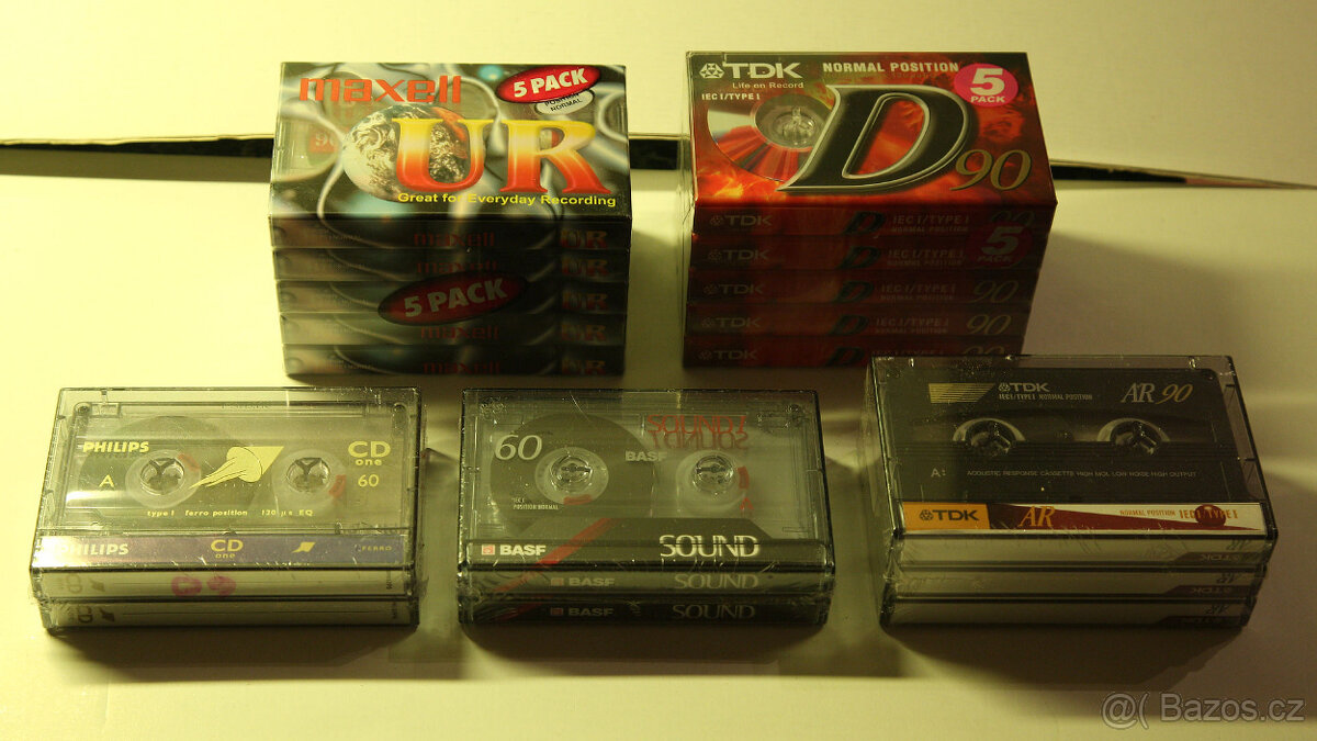 Audiokazety značek TDK, Basf, Philips, Sony, Raks - 5