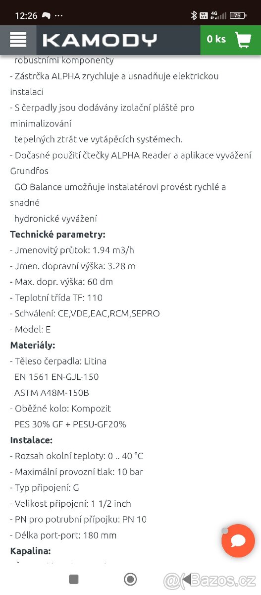 Grundfos Alpha2 oběhové čerpadlo - 5