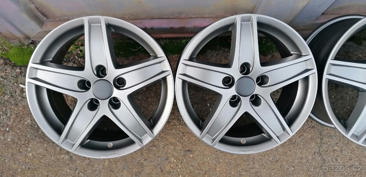 Alu kola 5x100 16" - Rapid,Fabia 3 - TOP STAV - 5