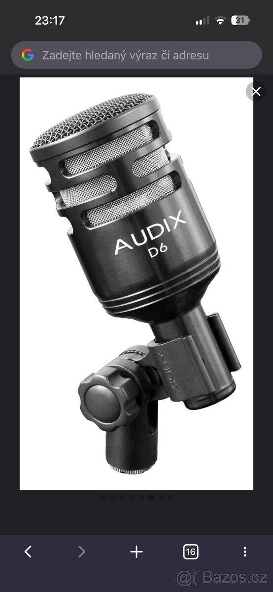 Audix DP4 sada mikrofonů pro bicí - 5