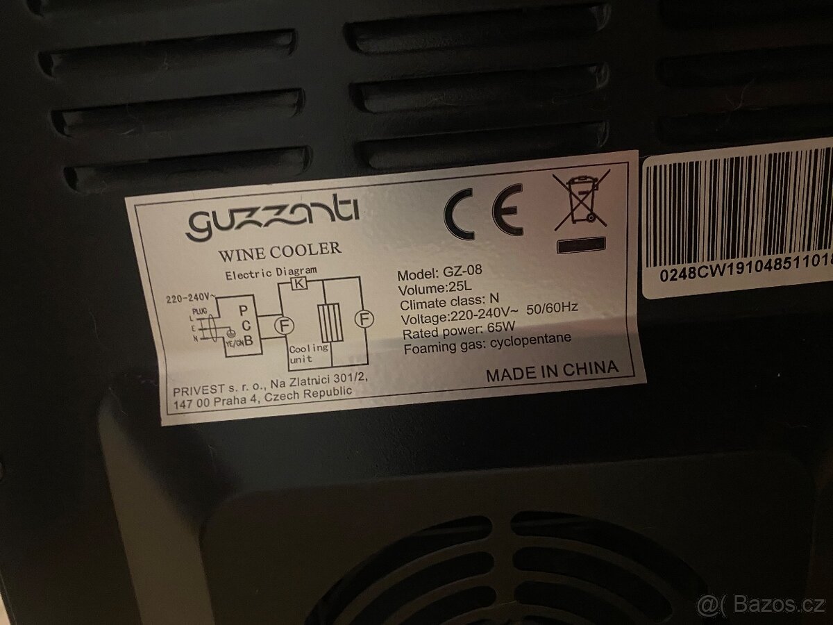 Vinotéka GUZZANTI GZ-08 - 5