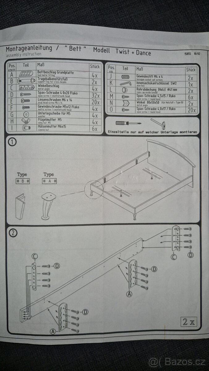 Rám postele 160x200 - 5