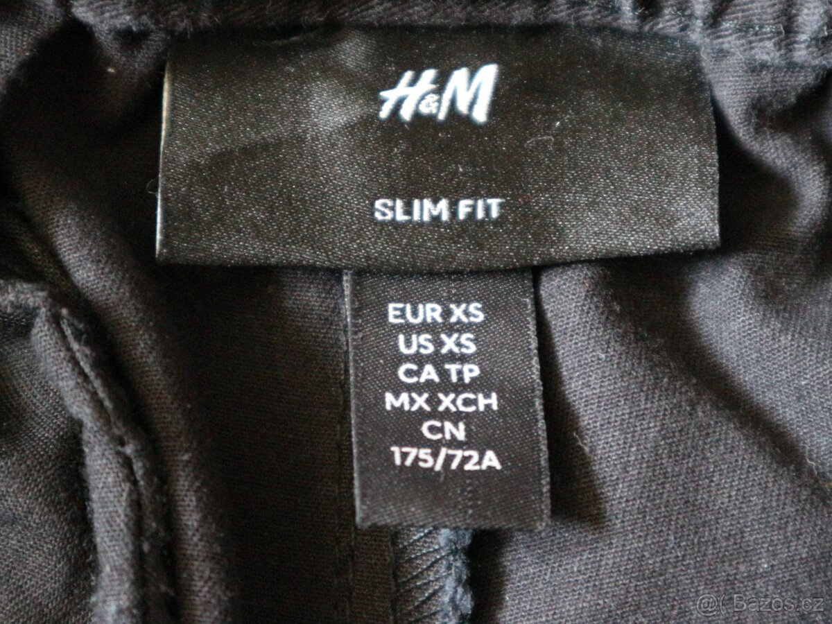Plátěné kalhoty H&M, vel. XS, SLIM FIT - 5