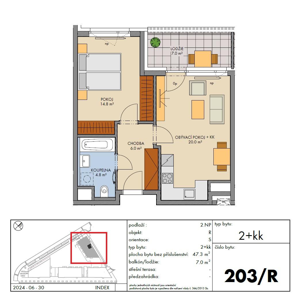 Prodej bytu 2+kk - 5