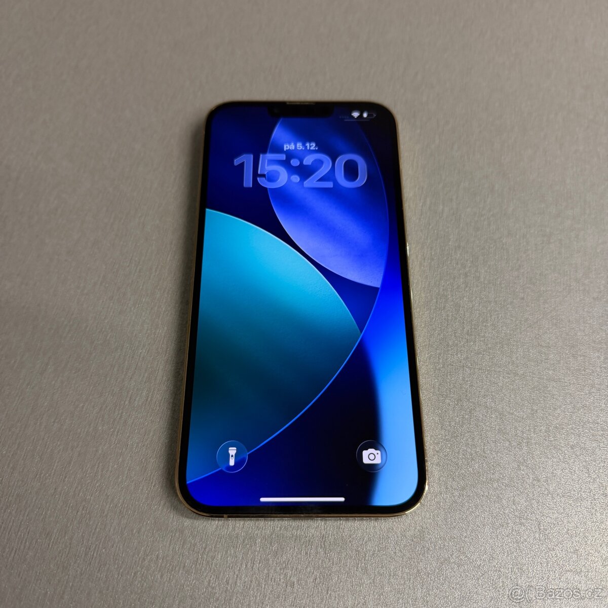 iPhone 13 Pro Max 256GB gold, pěkný stav, rok záruka - 5