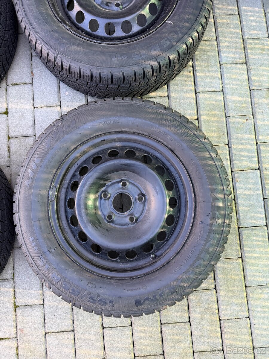 Zimní sada kol 195/65r15 8mm - 5