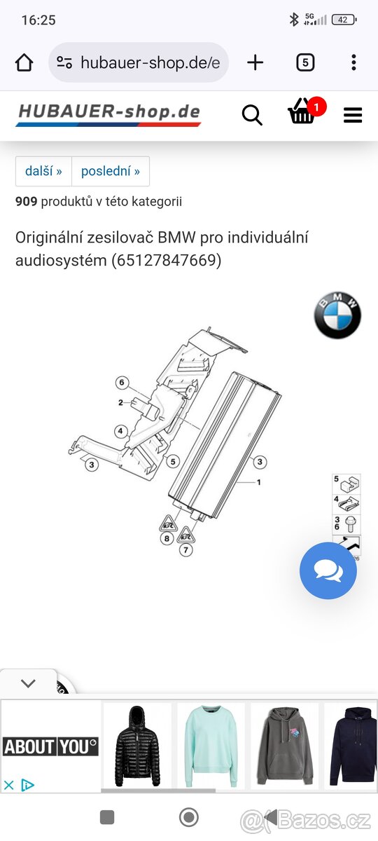 BMW zesilovač X6/X5 e71 e70 - 5