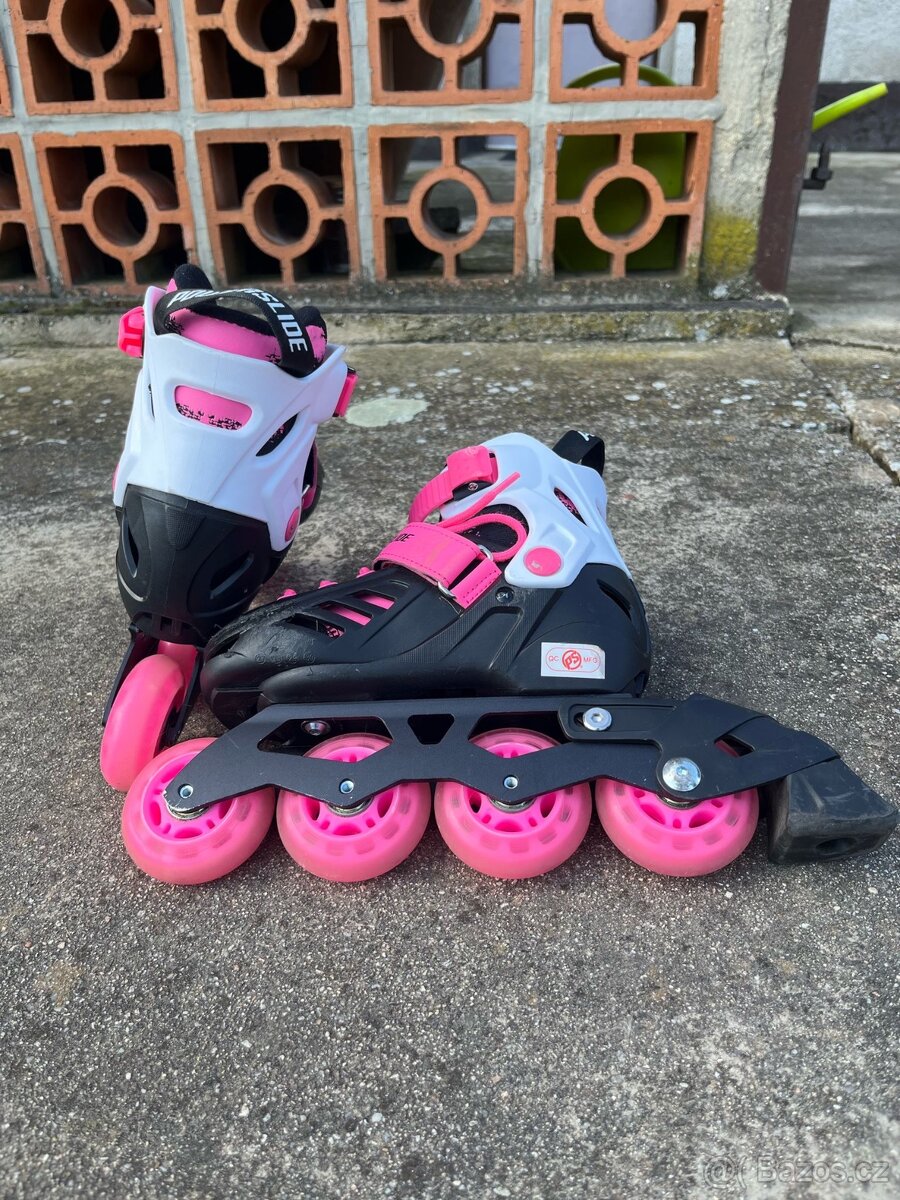 Dětské kolečkové brusle Powerslide Khaan Junior SQD Pink - 5