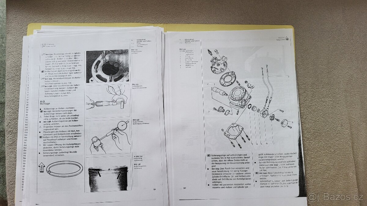 Prodám Dílenský manual Yamaha DT 125R/TDR 125