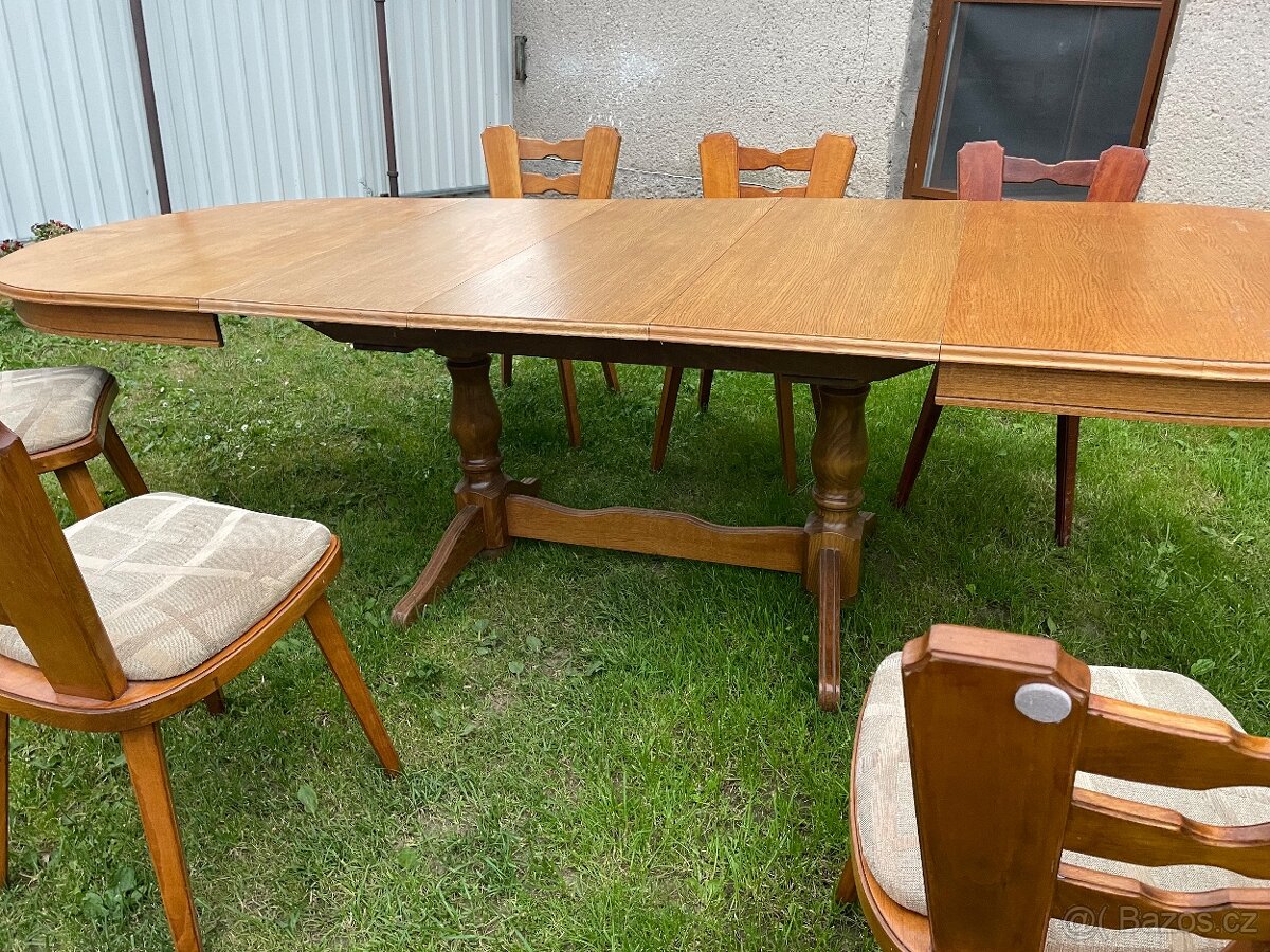 Prodám jídelní stůl se židlemi - 5