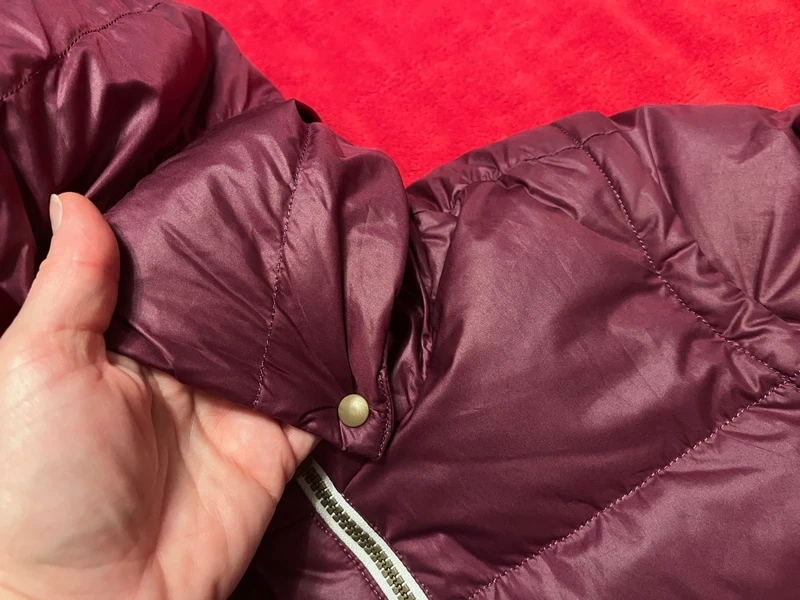 Dívčí péřová fialová bunda / vesta Reima, vel. 158 - 5