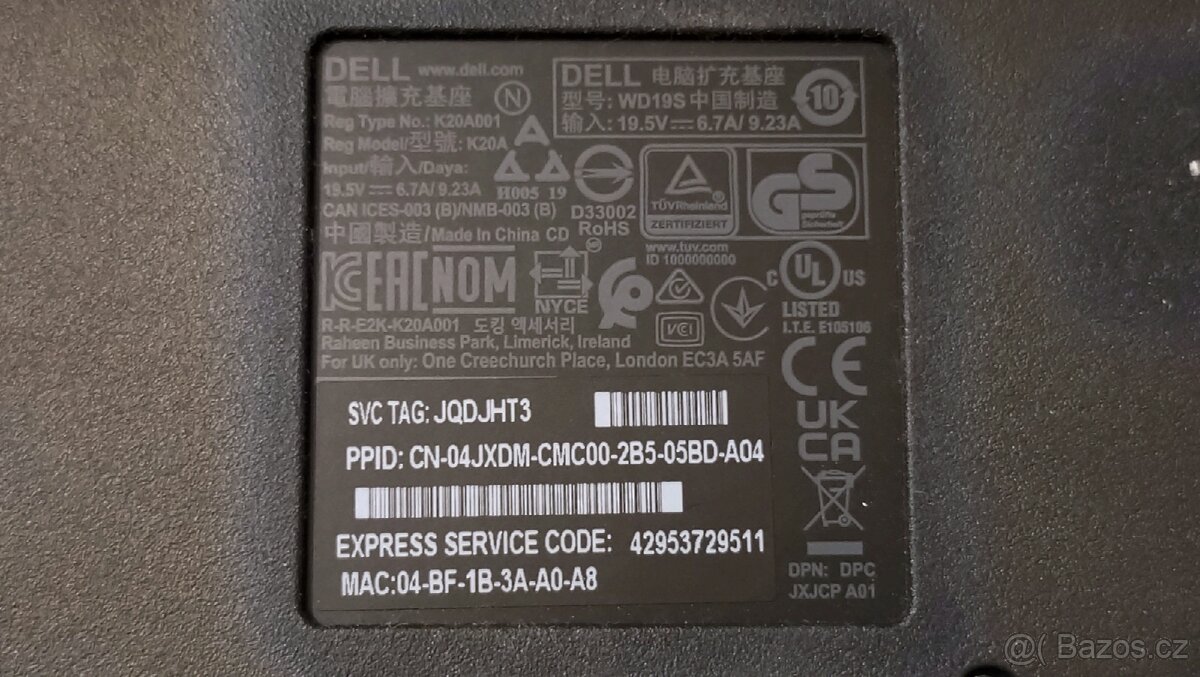 Dokovací stanice Dell WD19S + 130W adaptér - 5