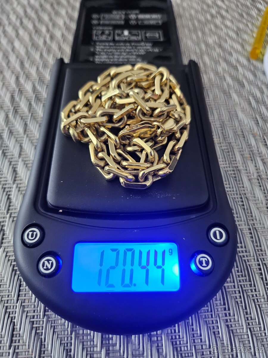 Zlatý řetízek 120g. - 5