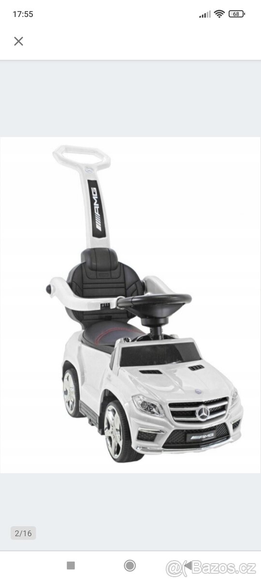 Odrážedlo Jamara Mercedes-Benz AMG GL63 white 2in1 - 5