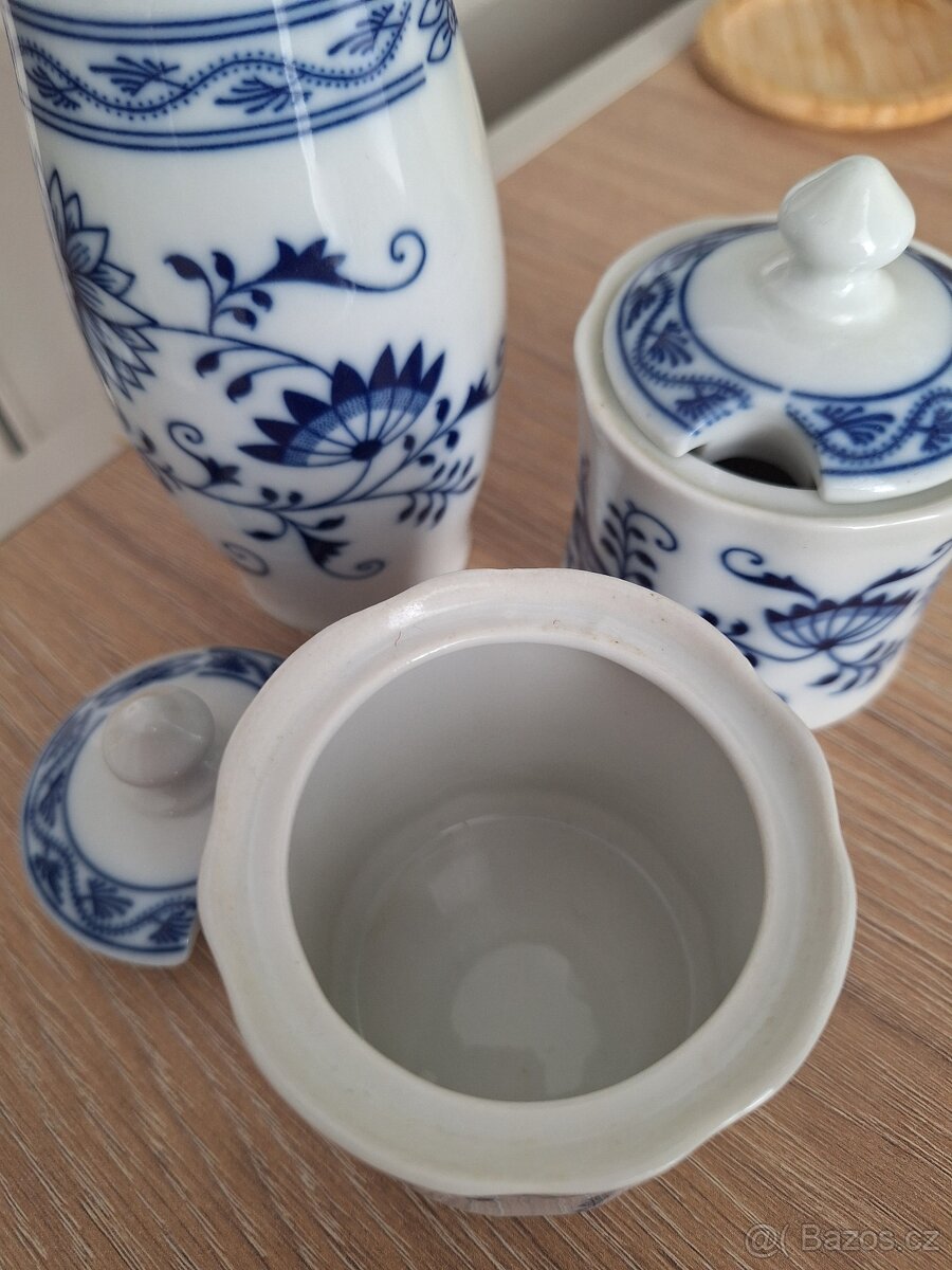 Porcelán Epiag – cibulový vzor (Zwiebelmuster) – sada 3 kusů - 5