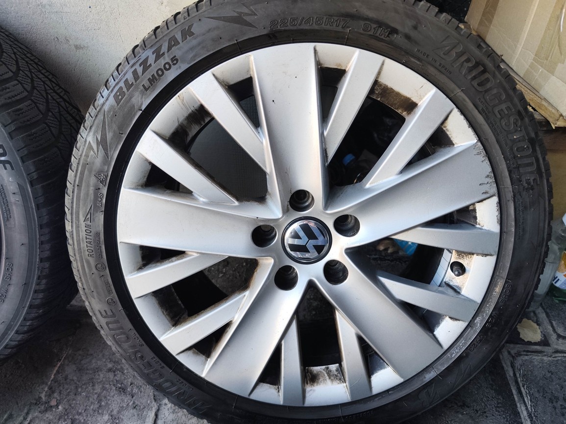 17"zimní alu sada 5x112 origo Sharan Alhambra Golf Touran - 5