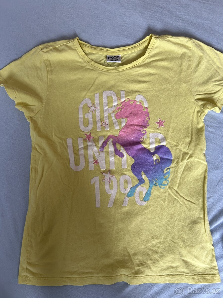 4 x dívčí triko s koňmi vel. 146-152 - 5