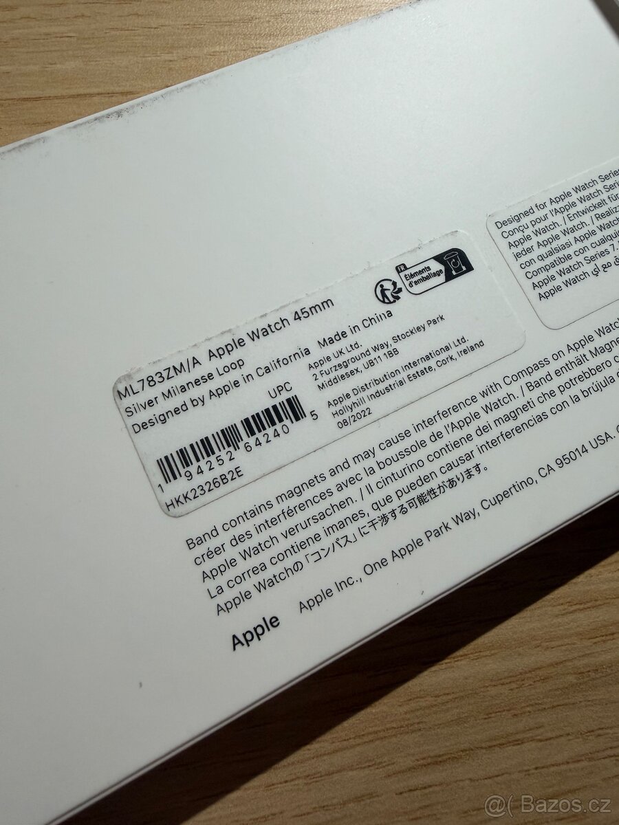 Milánský tah originál Apple 45mm Silver - 5