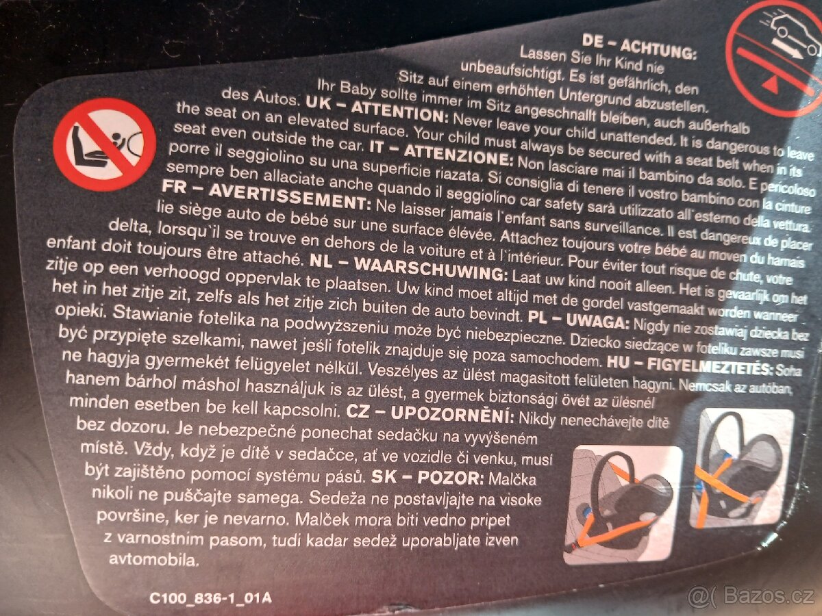 Autosedačka-vajíčko CYBEX ATON do 13kg - 5