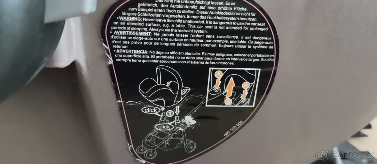Vajíčko/dětská autosedačka s isofixem - 5