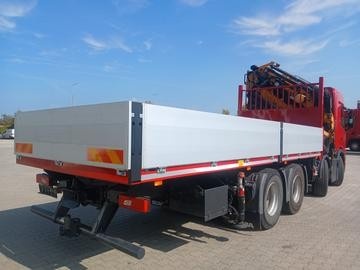 Scania G410 B - 8x4 – Valník + HR-EFFER 525/6S + JIB 6S