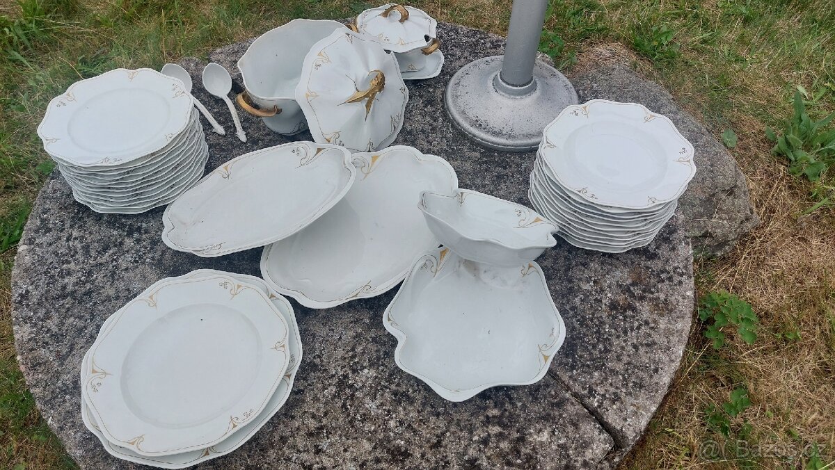 Starý porcelán - zlaťák - 5