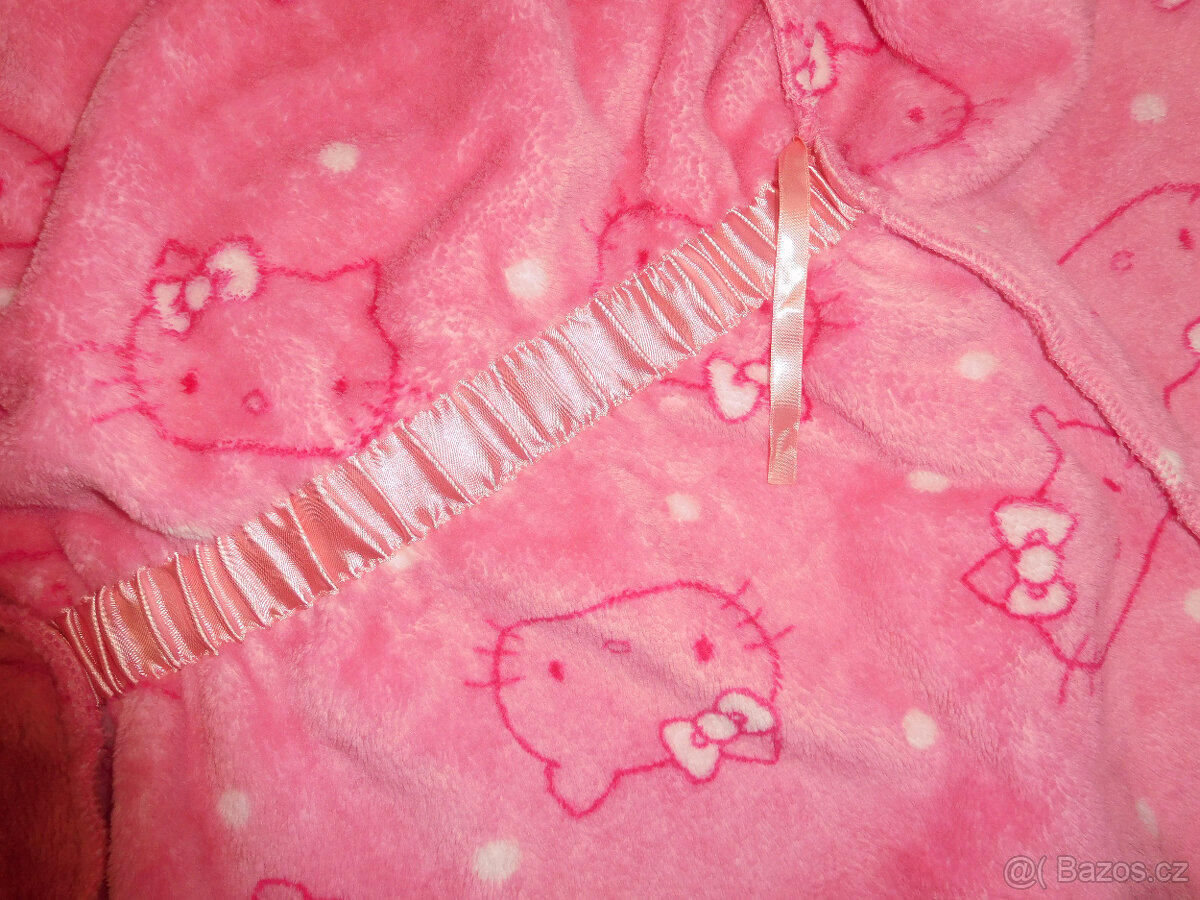 Nádherný župan Hello Kitty vel. 116, UV tričko 134/140 - 5